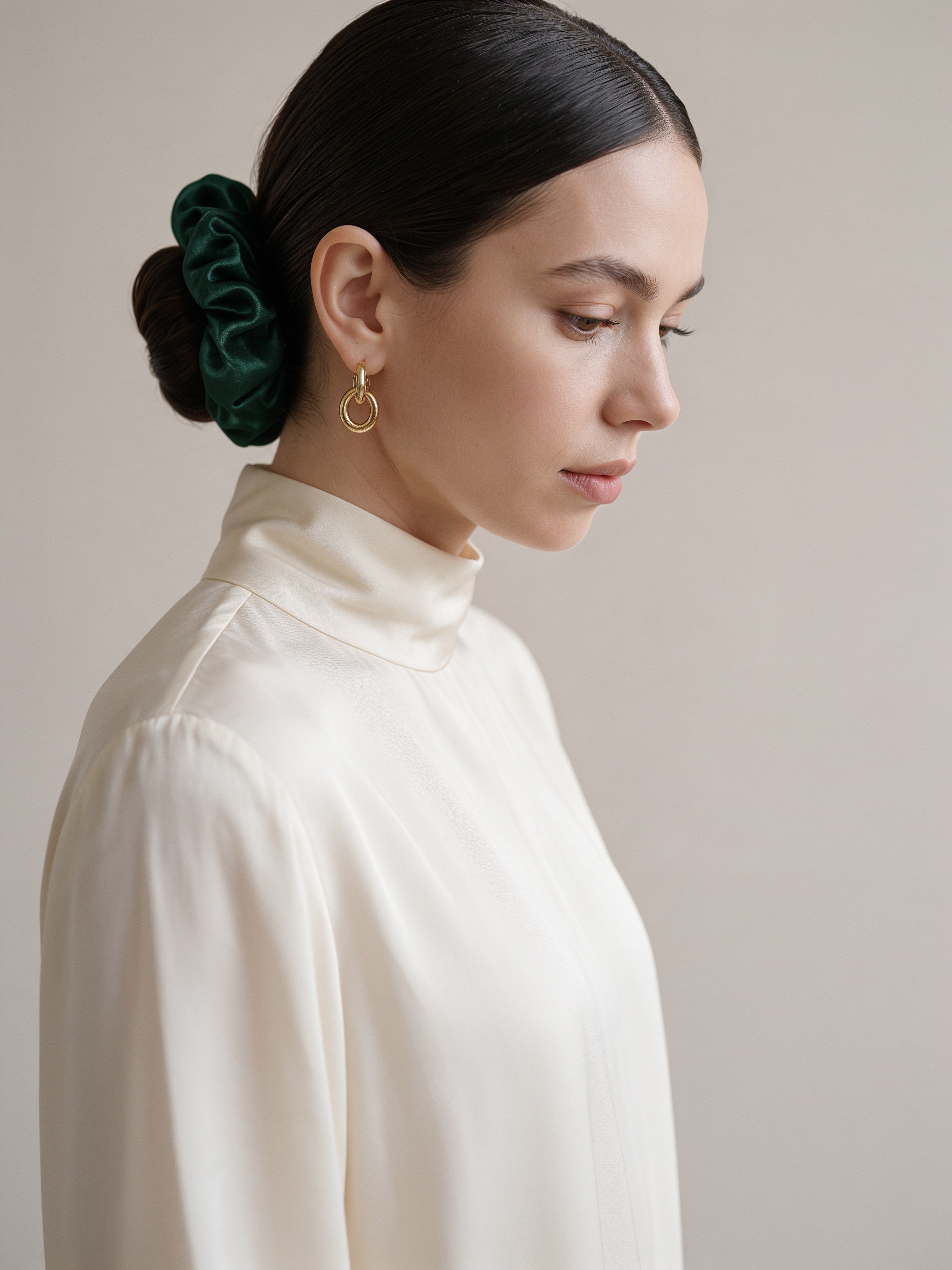 Bottle Silk Scrunchie